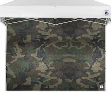 E-Z Up TAA Compliant Sidewall, 8' W x 8' H, Woodland Camo SWP3FXT8WC
